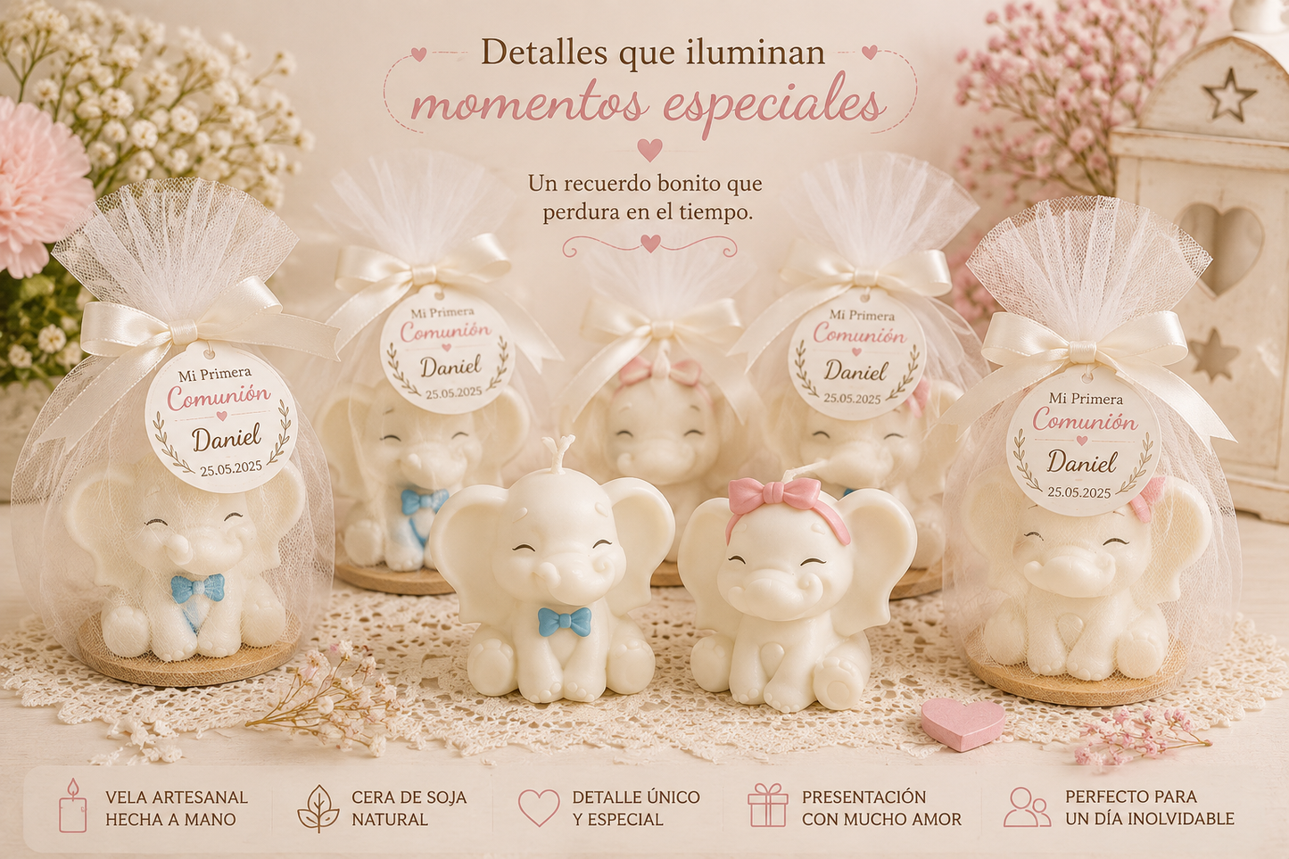 Pequeño Elefante de Luz -Primera Comunión