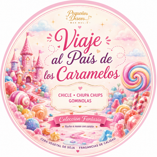 Tarrina "Viaje al País de los caramelos"
