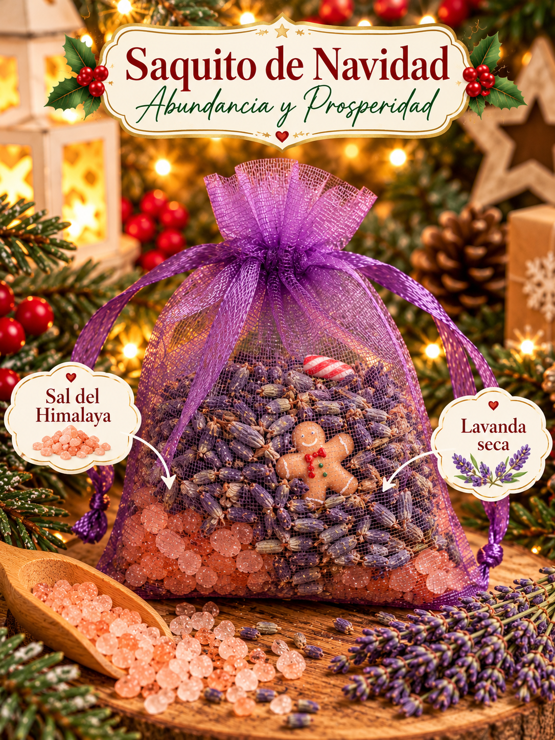 🎄✨ Saquito de Navidad
Abundancia y Prosperidad 💚