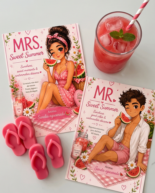Summer LOVE · Mrs & Mr Watermelon Kisses 🍉