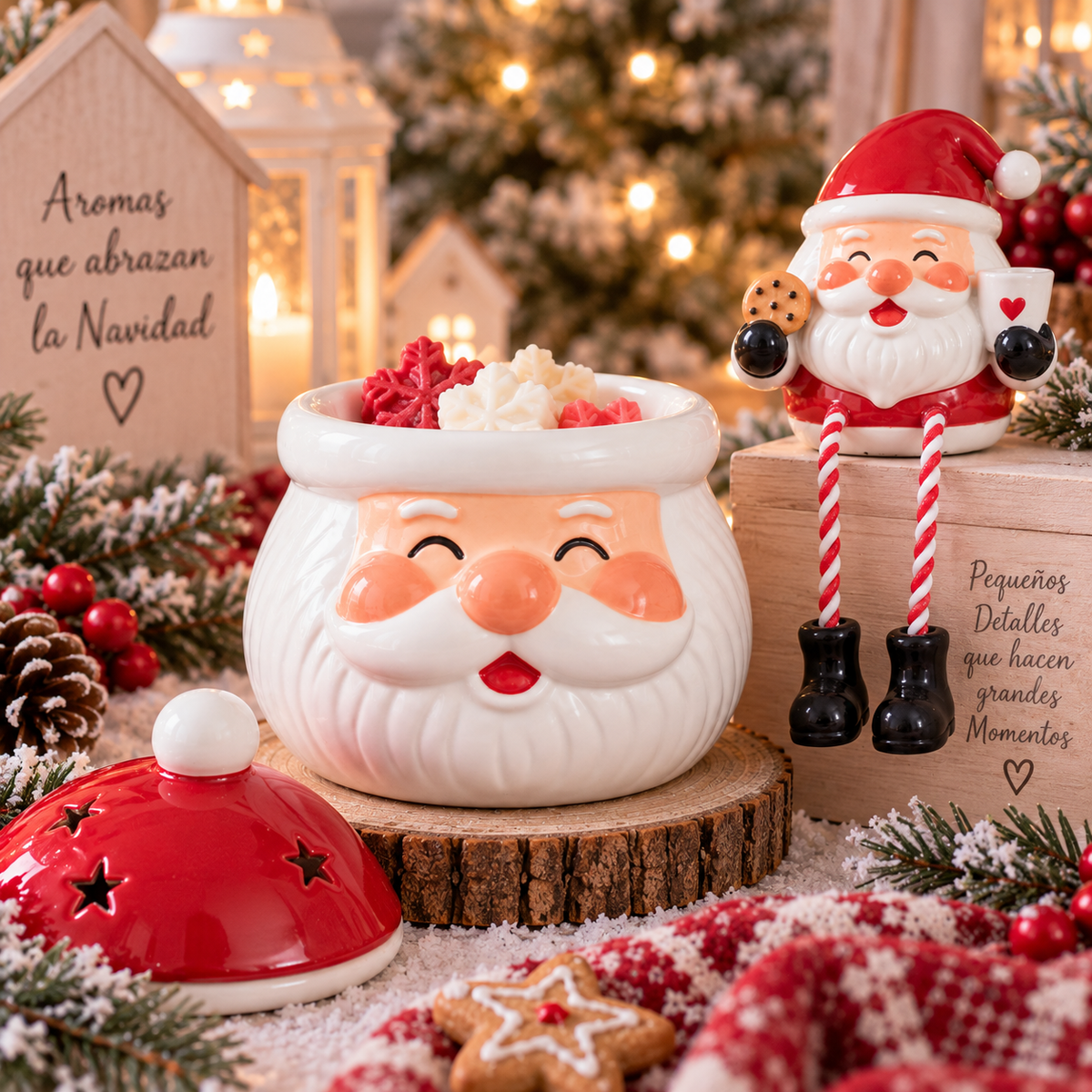 🎅🍪 La Merienda de Papá Noel · Quemador + Muñequito