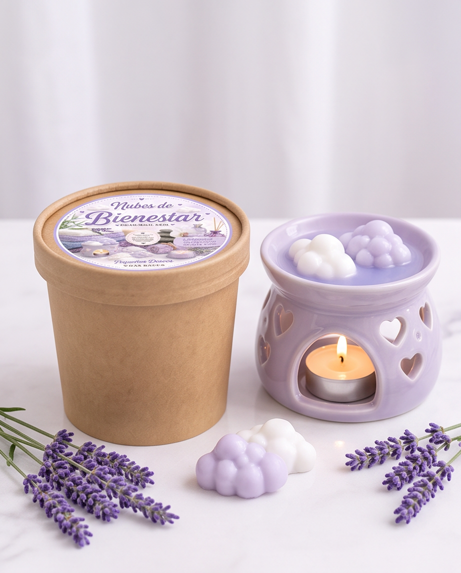 Tarrina "Nubes de bienestar- Fragancia Spa"