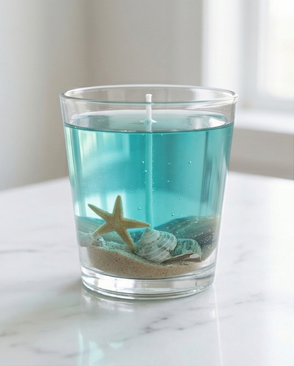 Vela de Gel Laguna Turquesa