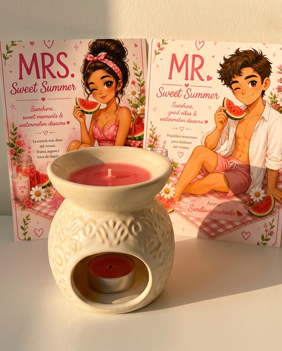 Summer LOVE · Mrs & Mr Watermelon Kisses 🍉