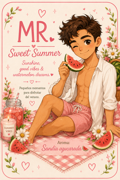 Summer LOVE · Mrs & Mr Watermelon Kisses 🍉