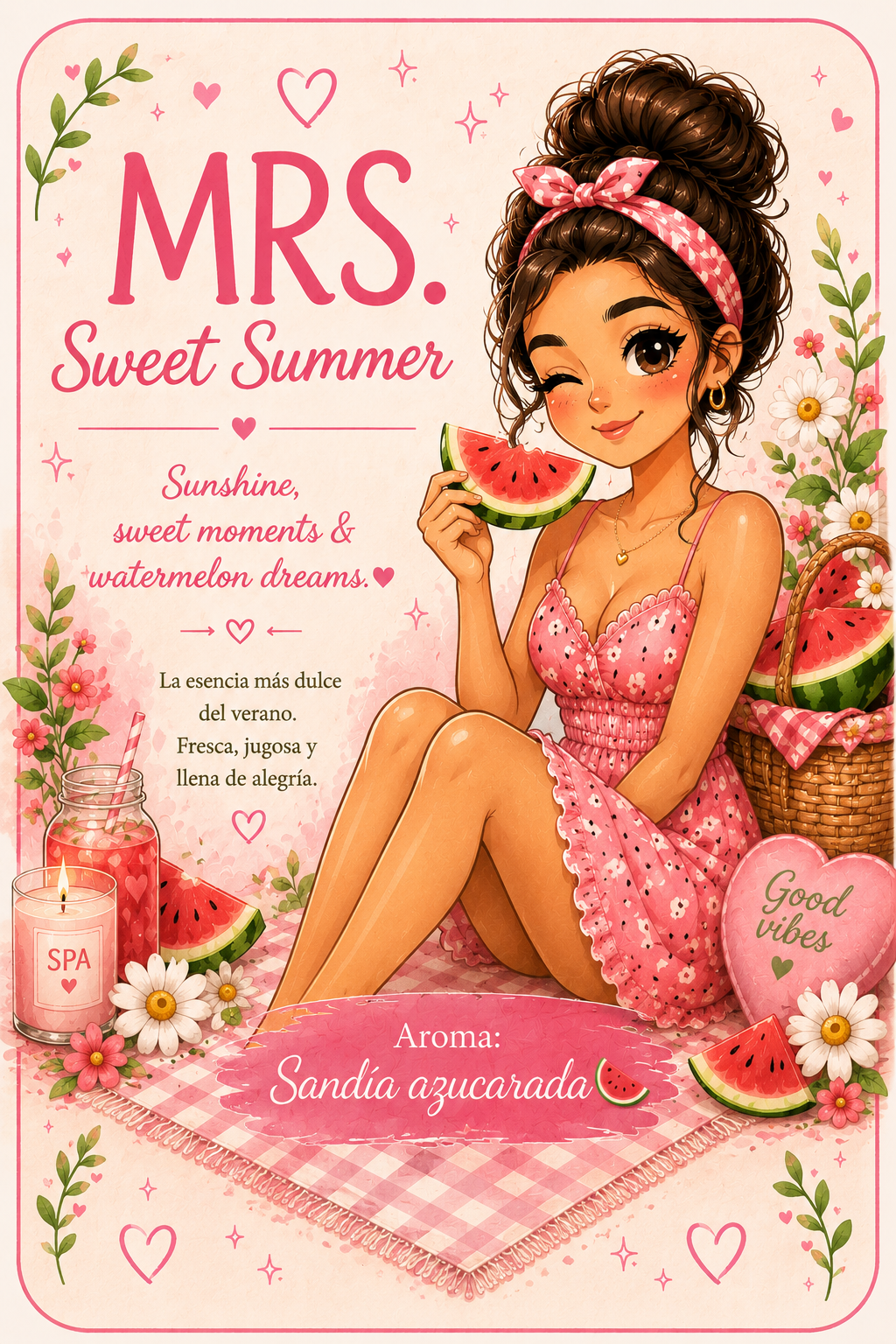 Summer LOVE · Mrs & Mr Watermelon Kisses 🍉
